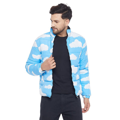 Cloud Print Puffer Jacket