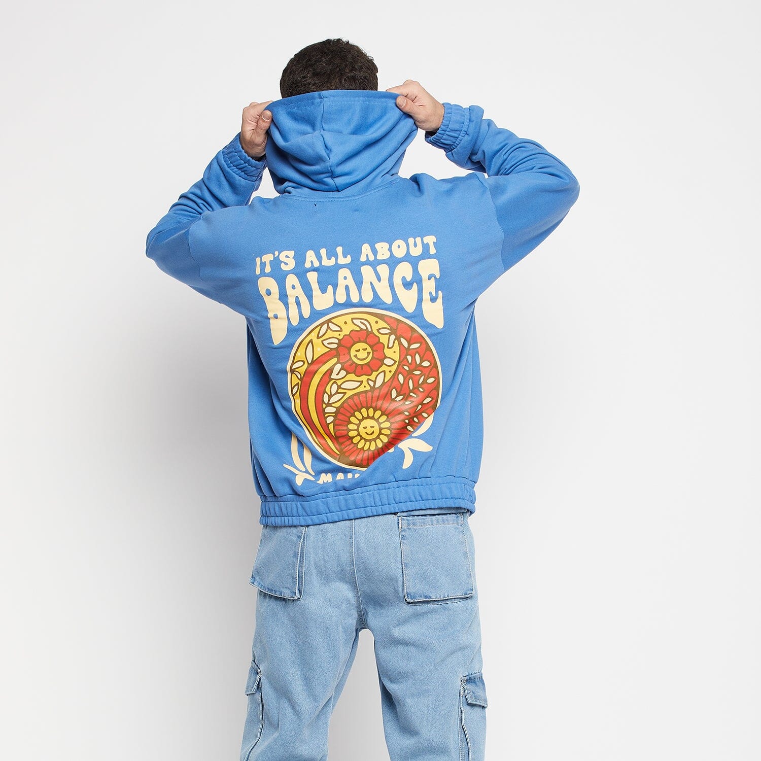 Oversized store graphic hoodie