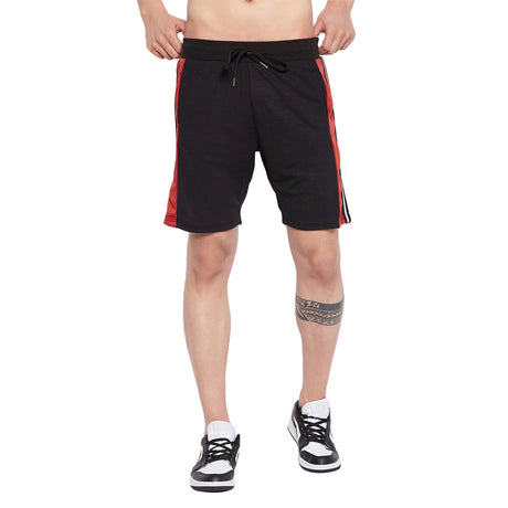 Black Mesh Snapbutton Shorts Shorts Fugazee 