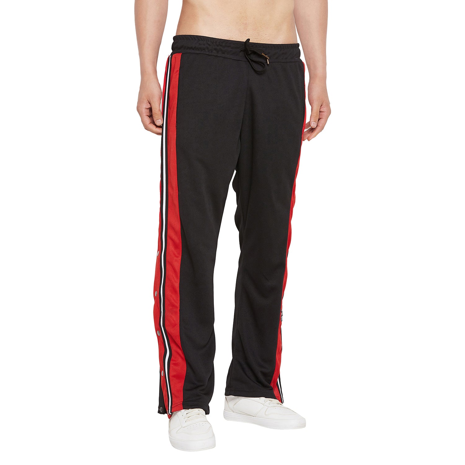 Snap track pants online mens