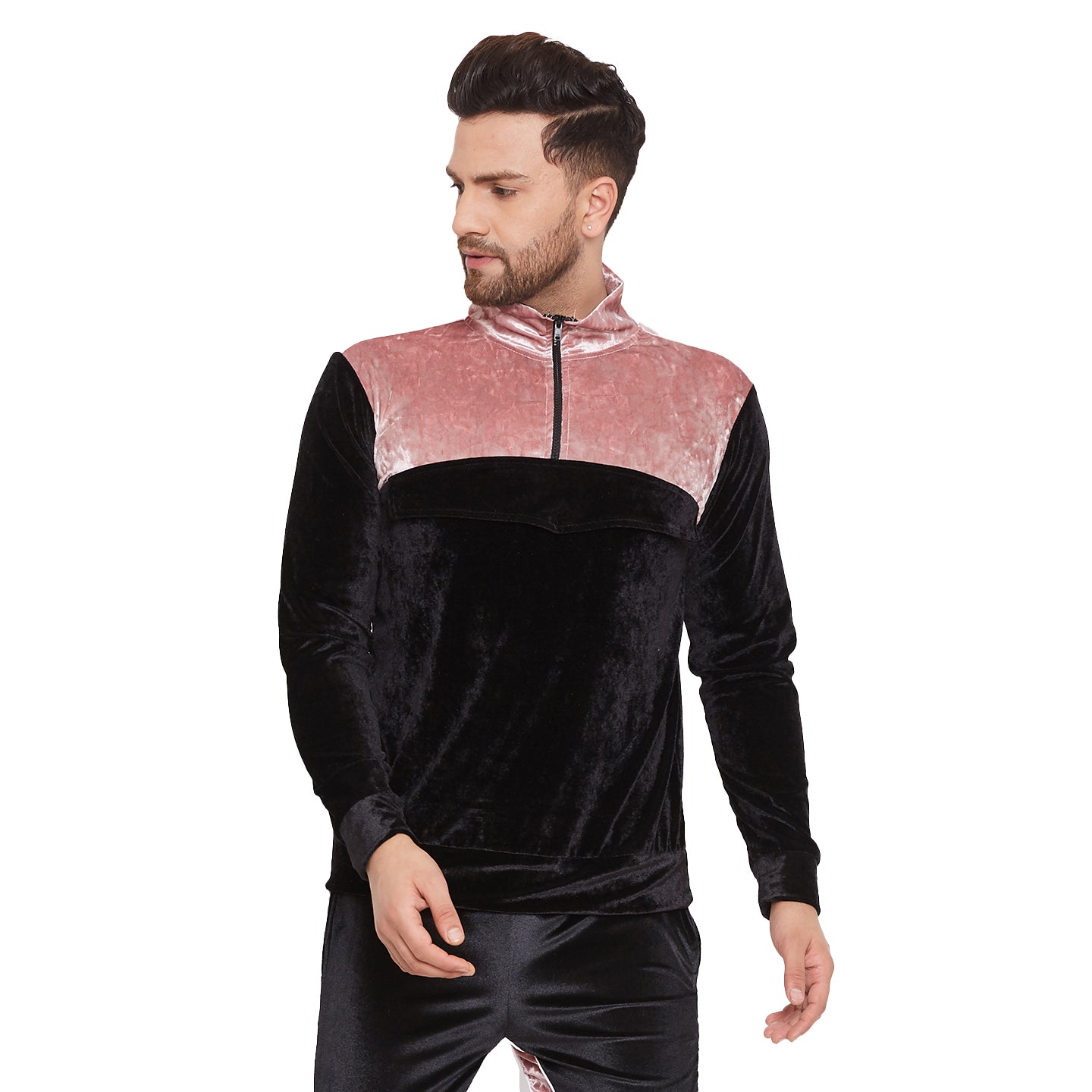 Mens on sale velour sweatshirt