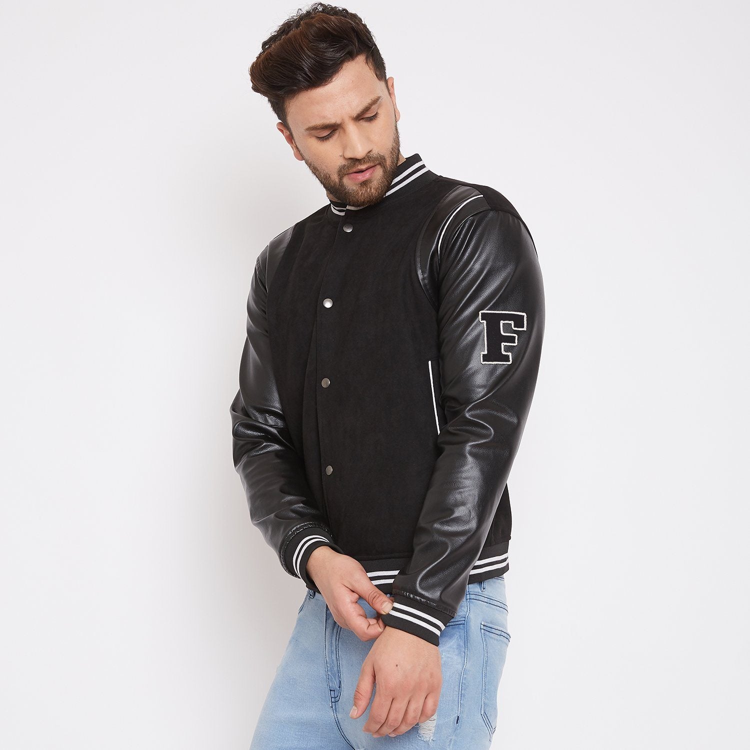 COACH® | Varsity Jacket With Leather Sleeves