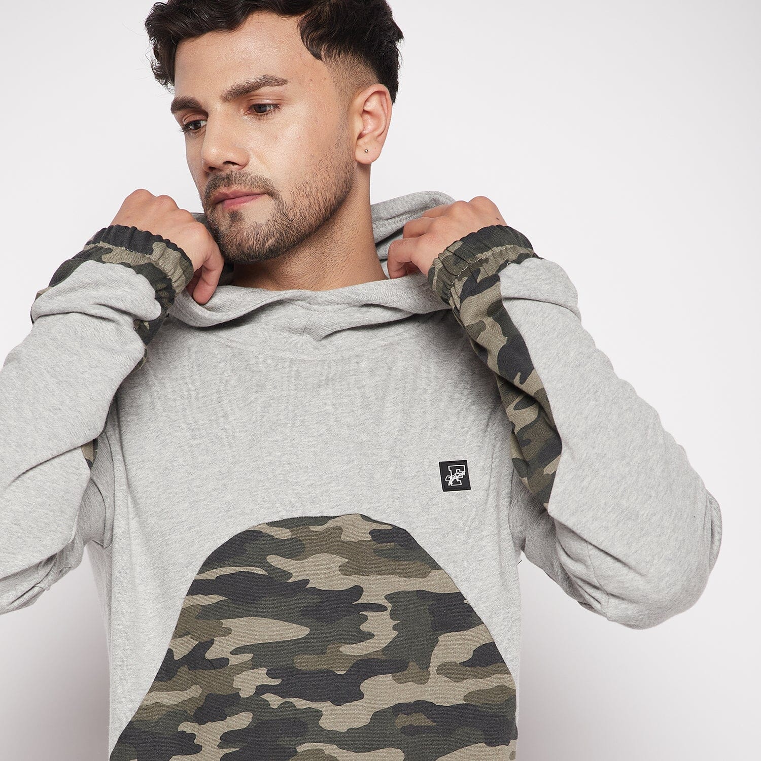 Camo joggers and cut out sweatshirt new arrivals