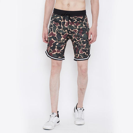 Camo Mesh BasketBall Shorts Shorts - Fugazee