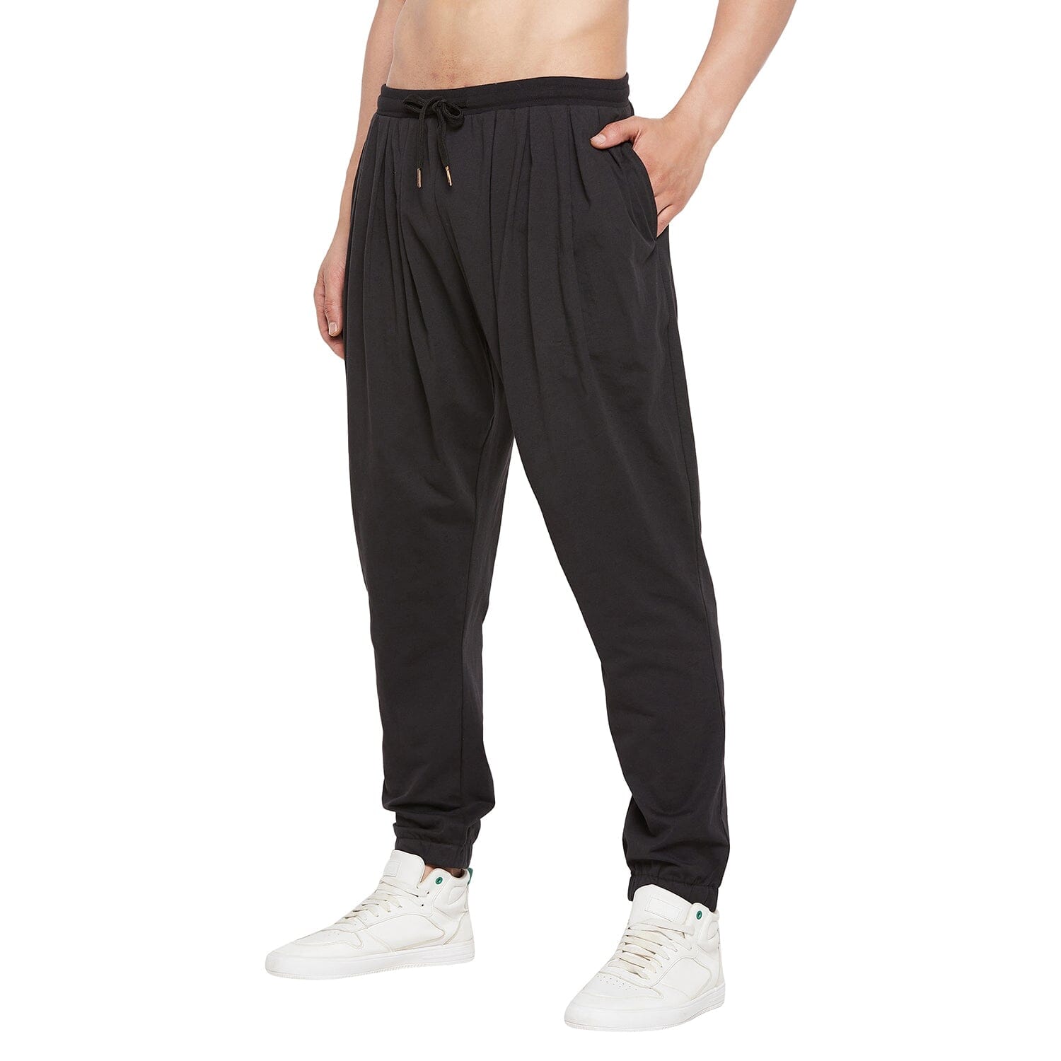 Buy USPA Innerwear Men Black IYAD Comfort Fit Print Cotton Lounge Pants   Pack Of 1  NNNOWcom