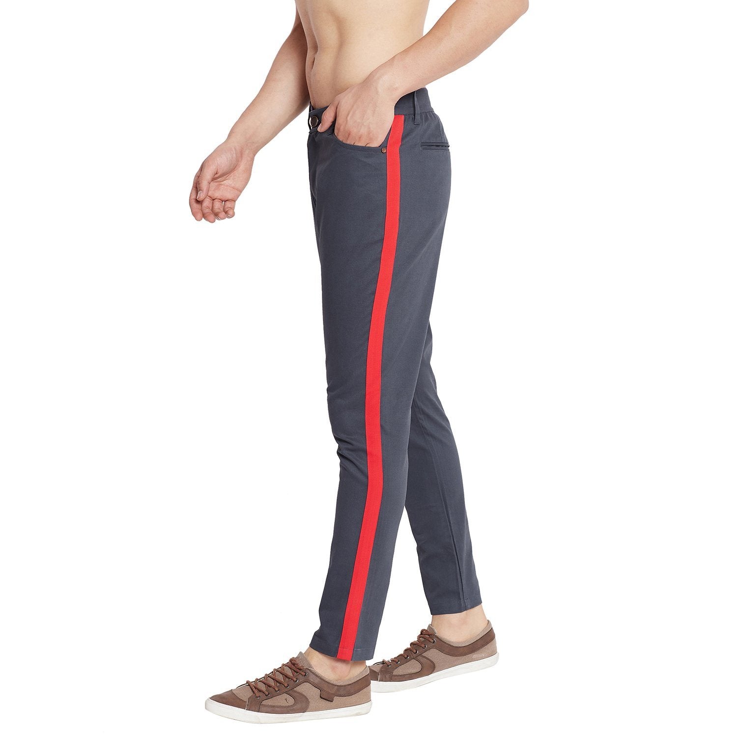 Track Pants with Contrast Side Piping  JioMart