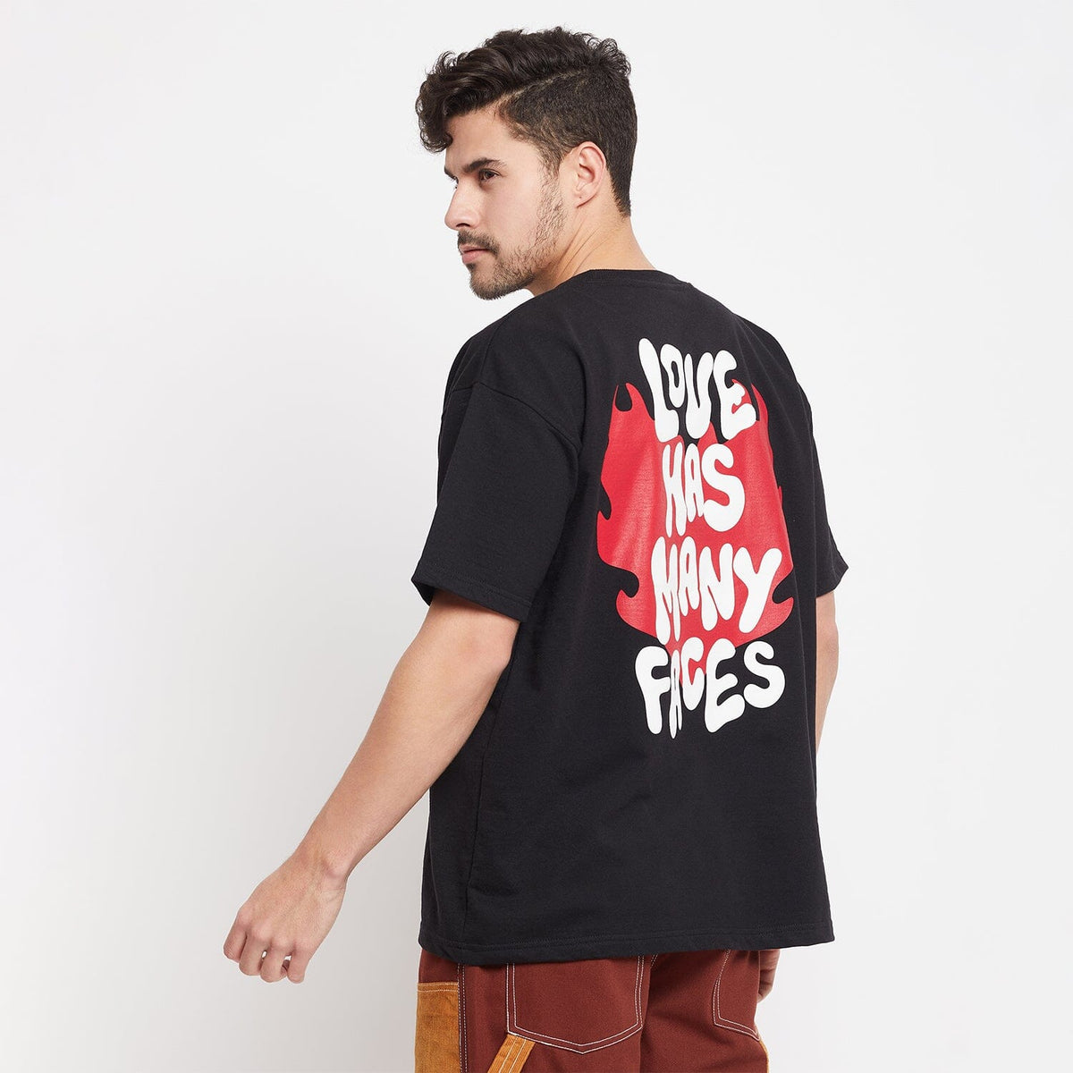 Black Love Graphic Oversized Tshirt | Buy Mens Tshirt | Fugazee – FUGAZEE