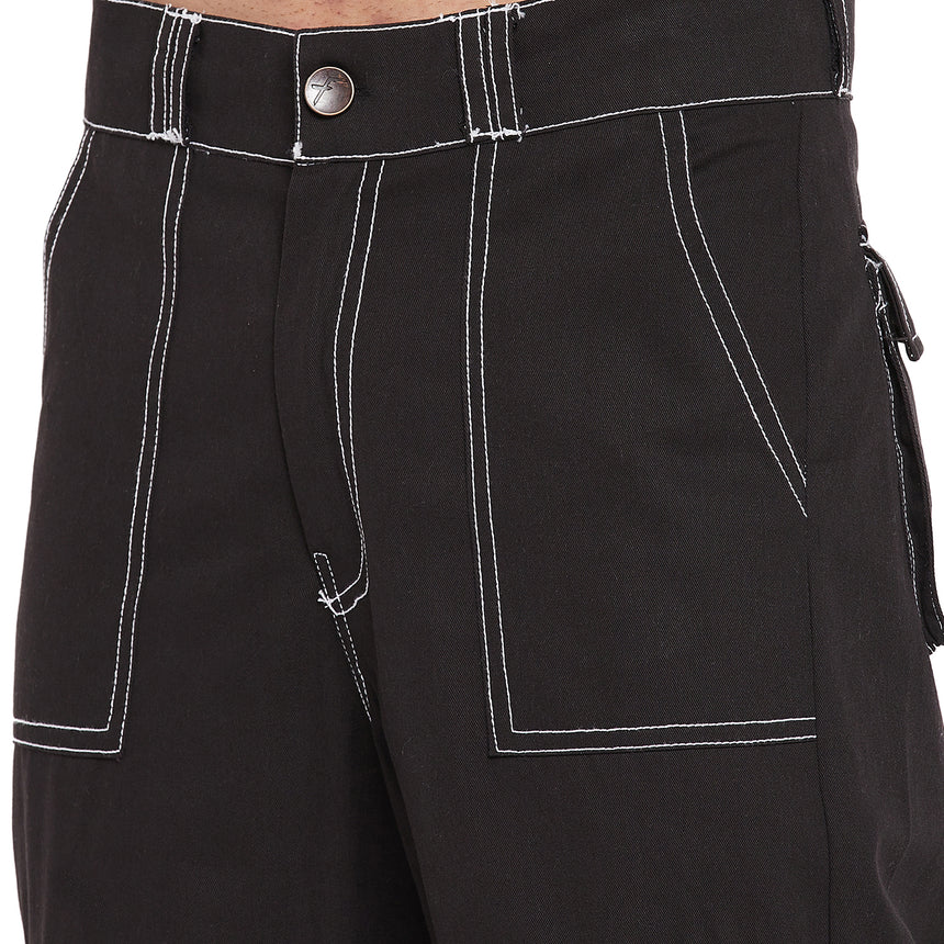 Black Carpenter Cargo Pants | Fugazee FUGAZEE Buy | – Men Trousers